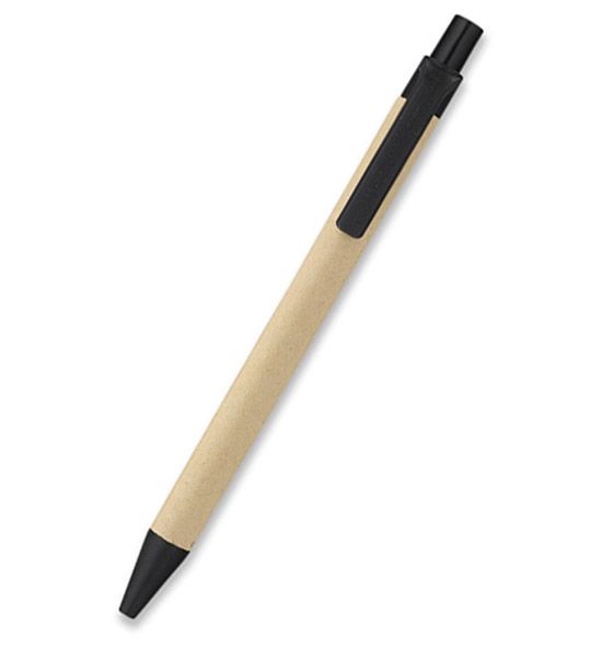 ecologiche 5 penne creative in carta Kraft ecologiche JACINTA adatte per la scrittura di cancelleria nero 