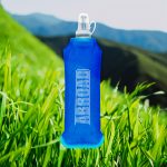 borraccia pieghevole 500 ml in silicone ideale per lo sport