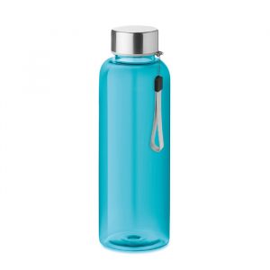 Bottiglia Trasparente in Tritan™ 500ml Ingrosso bottiglia in Tritan blu con tappo metallico