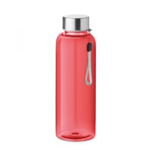 Bottiglia Trasparente in Tritan™ 500ml Ingrosso bottiglia in Tritan rossa con tappo metallico