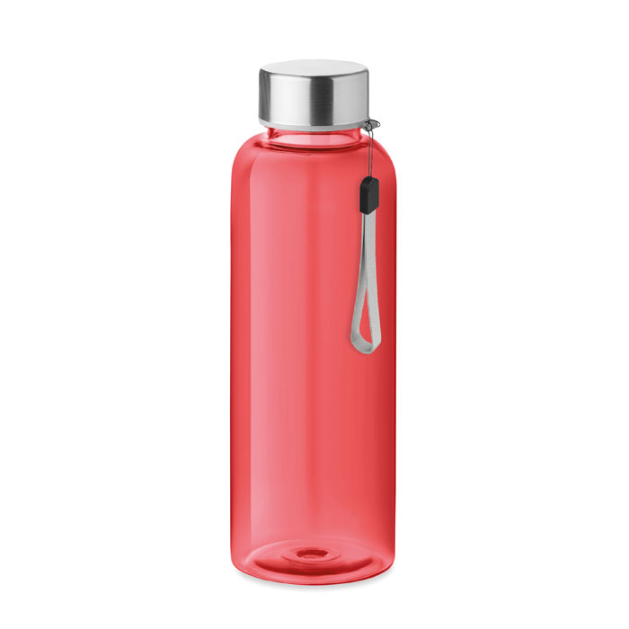 Bottiglia Trasparente in Tritan™ 500ml Ingrosso bottiglia in Tritan rossa con tappo metallico