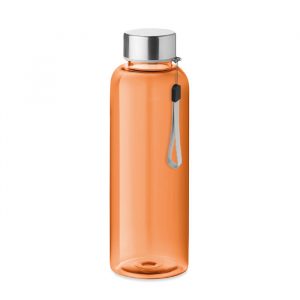 Bottiglia Trasparente in Tritan™ 500ml Ingrosso bottiglia in Tritan arancione con tappo metallico