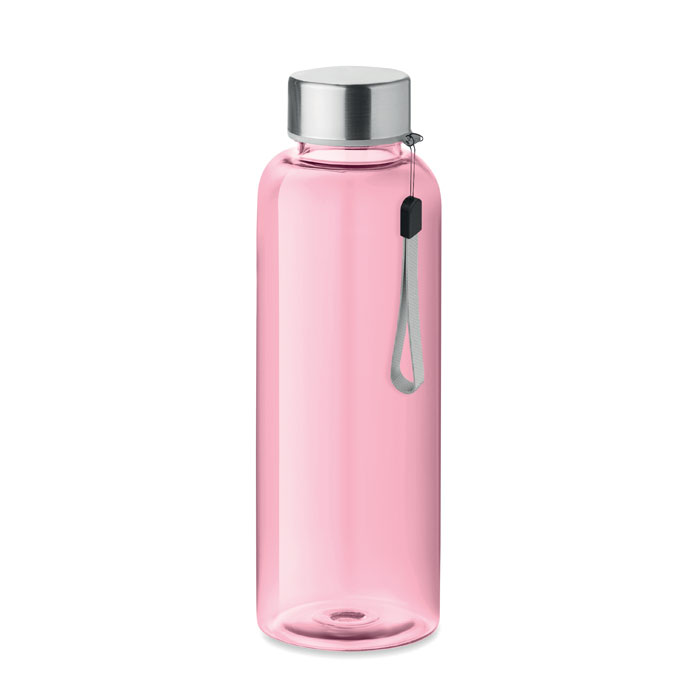 Bottiglia Trasparente in Tritan™ 500ml Ingrosso bottiglia in Tritan rosa con tappo metallico