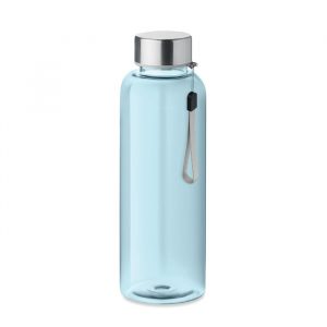 Bottiglia Trasparente in Tritan™ 500ml Ingrosso bottiglia in Tritan azzurra con tappo metallico