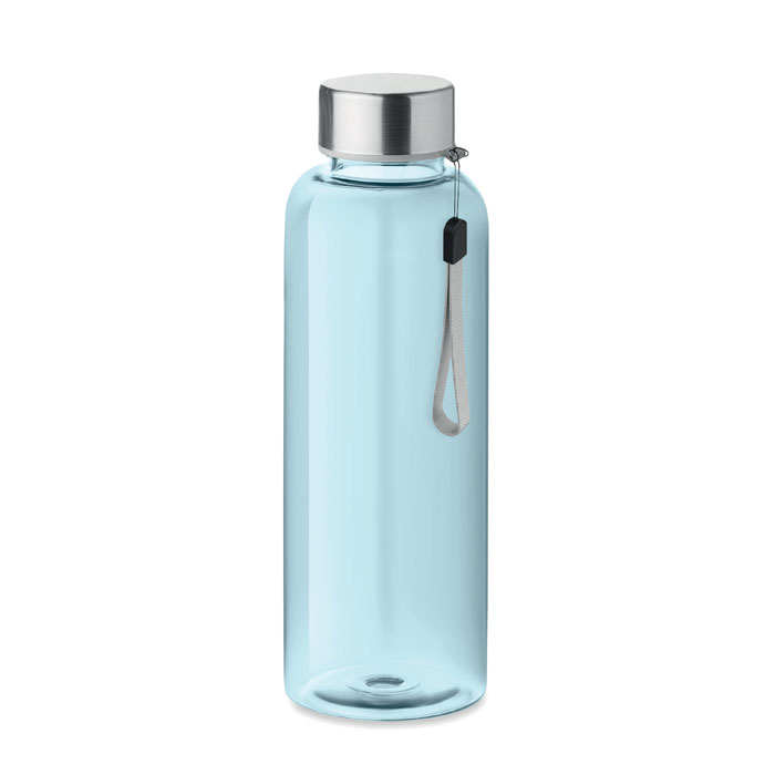 Bottiglia Trasparente in Tritan™ 500ml Ingrosso bottiglia in Tritan azzurra con tappo metallico