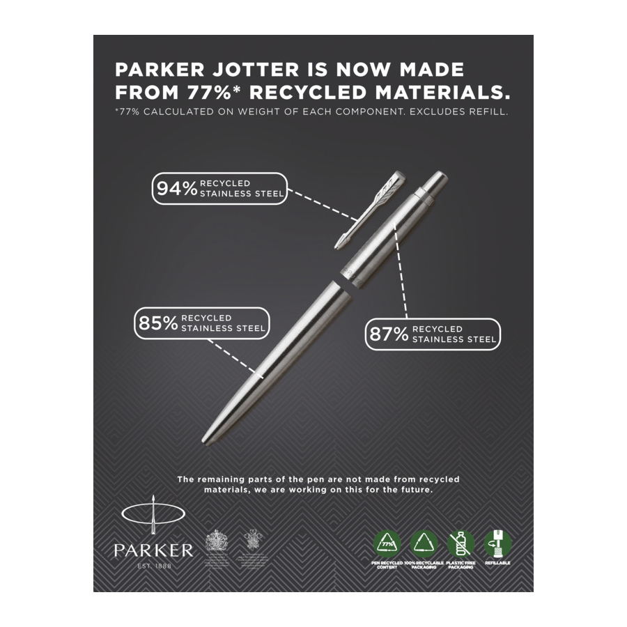 Penne a Sfera Parker in Acciaio