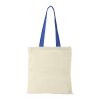 Shopper Cotone Naturale Manici Colorati 100gr blu