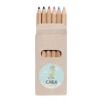 Set di 6 Matite Colorate in Scatola Personalizzata