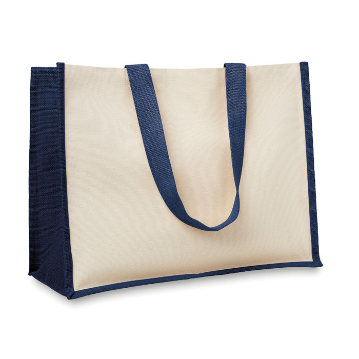 Borsa in Juta Personalizzata Borsa in Juta Personalizzata blu