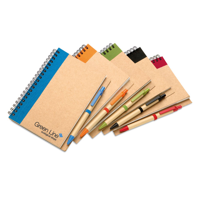 Blocco Notes A5 Ecologico con Penna Blocco Notes A5 Ecologico con Penna