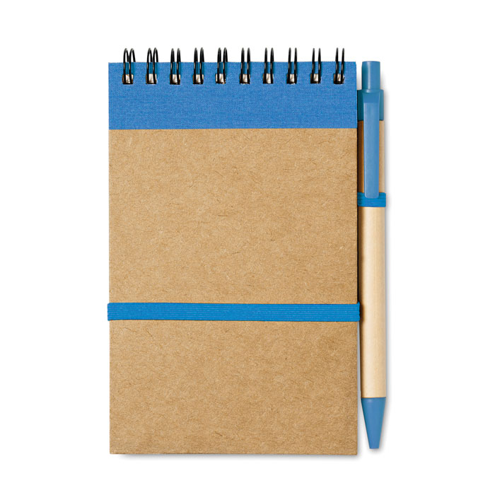 Bloc Notes Eco A6 con Penna Bloc Notes Eco A6 con Penna blu