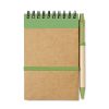 Bloc Notes Eco A6 con Penna lime