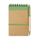 Bloc Notes Eco A6 con Penna lime