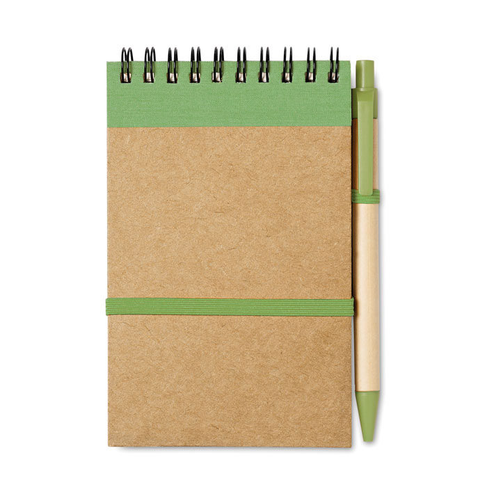 Bloc Notes Eco A6 con Penna Bloc Notes Eco A6 con Penna lime