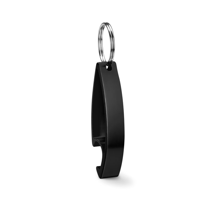 Portachiavi Apribottiglie Personalizzati in Alluminio Portachiavi Apribottiglie Personalizzati in Alluminio nero