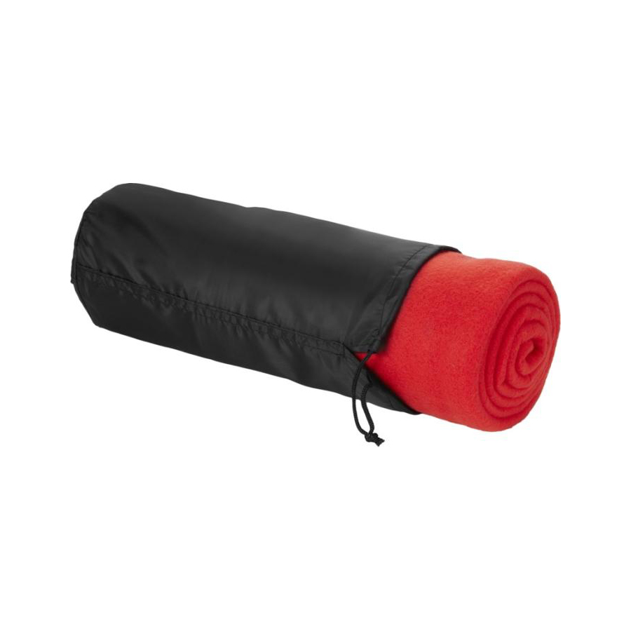 Coperta in Pile con Custodia Personalizzata rosso