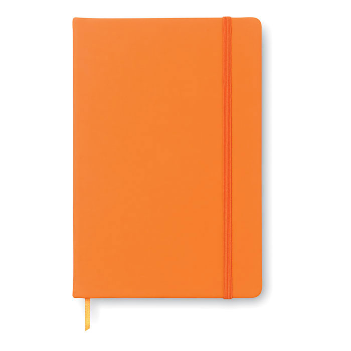 Taccuini A5 con Elastico Copertina Rigida e Pagine Neutre Personalizzati arancioni
