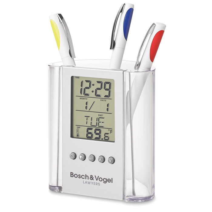 Portapenne con Orologio Multifunzione Portapenne con Orologio Multifunzione