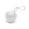 Poncho Impermeabile in Portachiavi a Sfera bianco