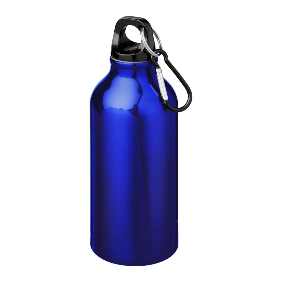 Borraccia Off-Road in Alu Riciclato e Moschettone 400ml Borraccia Off-Road in Alu Riciclato e Moschettone 400ml blu