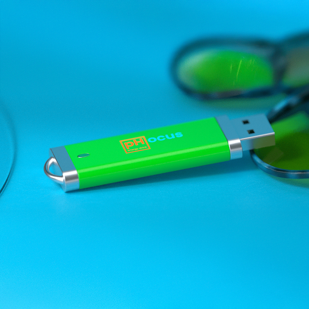 Chiave Usb con Colore su Misura | Fino a 128 gb Chiave Usb con Colore su Misura | Fino a 128 gb verde