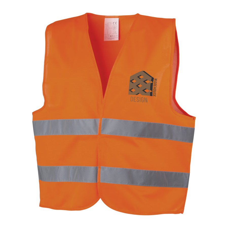Gilet di sicurezza Hi vis Gilet di sicurezza Hi vis arancione con logo