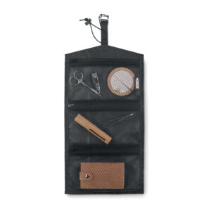 Beauty Case in RPET da appendere con logo