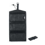 Beauty Case in RPET da appendere con logo aperto