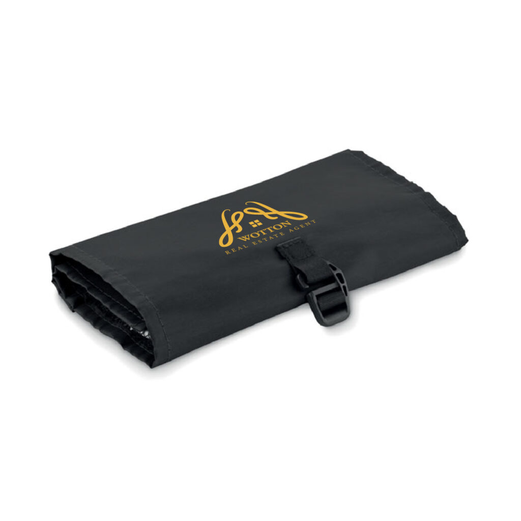 Beauty Case in RPET da appendere con logo