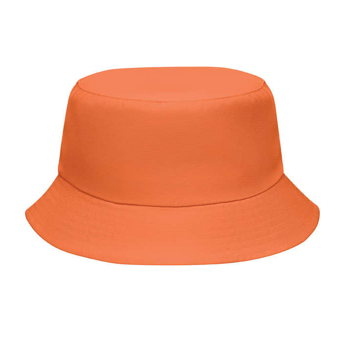 Cappello da pescatore con logo arancione Cappello da pescatore con logo arancione
