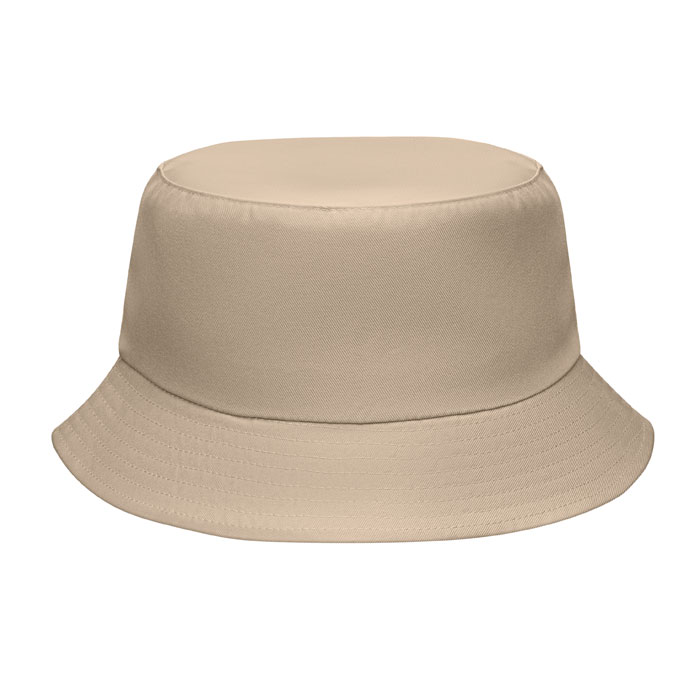 Cappello da pescatore con logo beige Cappello da pescatore con logo beige