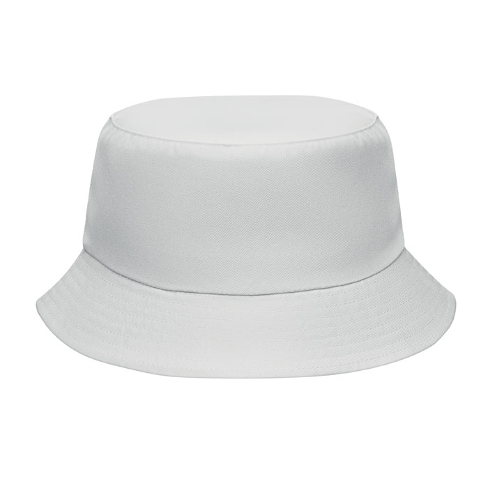 Cappello da pescatore con logo bianco Cappello da pescatore con logo bianco