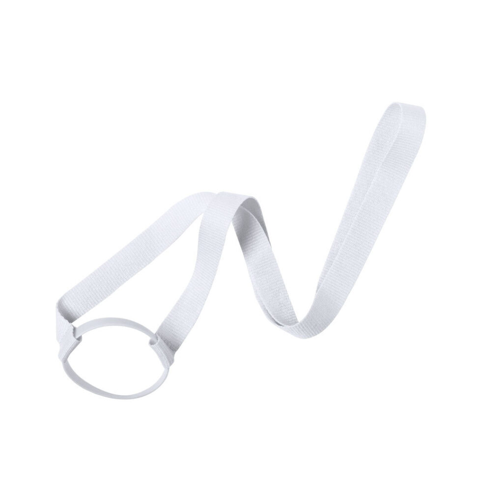 Lanyard Portabicchiere da Collo bianco