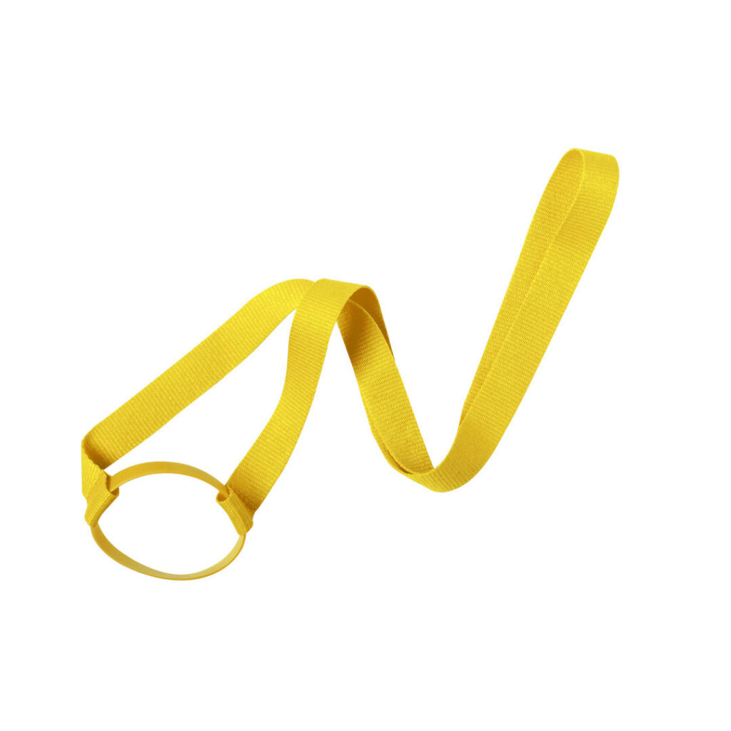 Lanyard Portabicchiere da Collo giallo