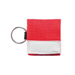 Mascherina CPR con Portachiavi rosso