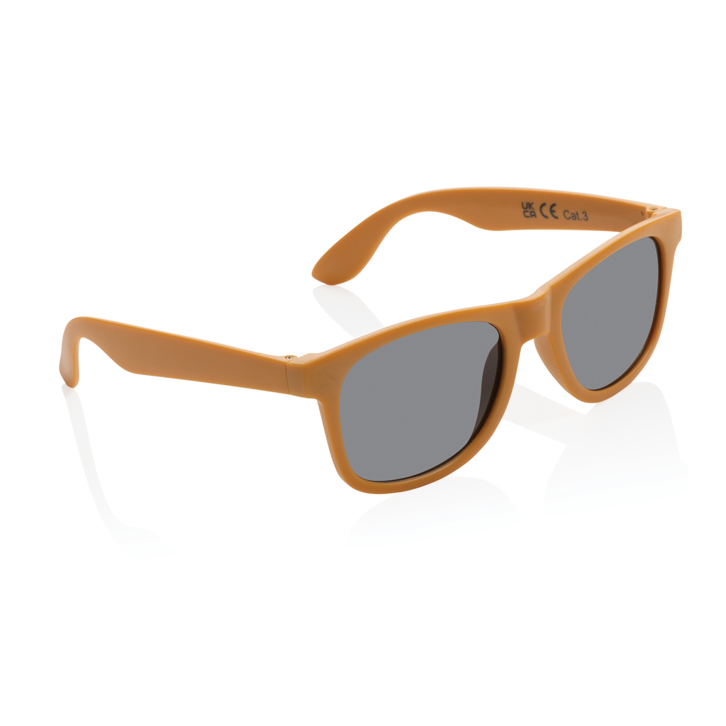 Occhiali da sole personalizzati in plastica riciclata arancione Occhiali da sole personalizzati in plastica riciclata arancione