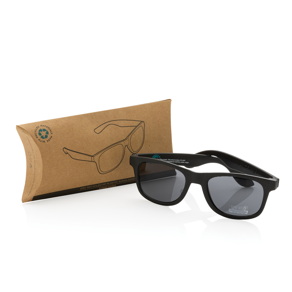 Occhiali da sole personalizzati in plastica riciclata confezione Occhiali da sole personalizzati in plastica riciclata confezione