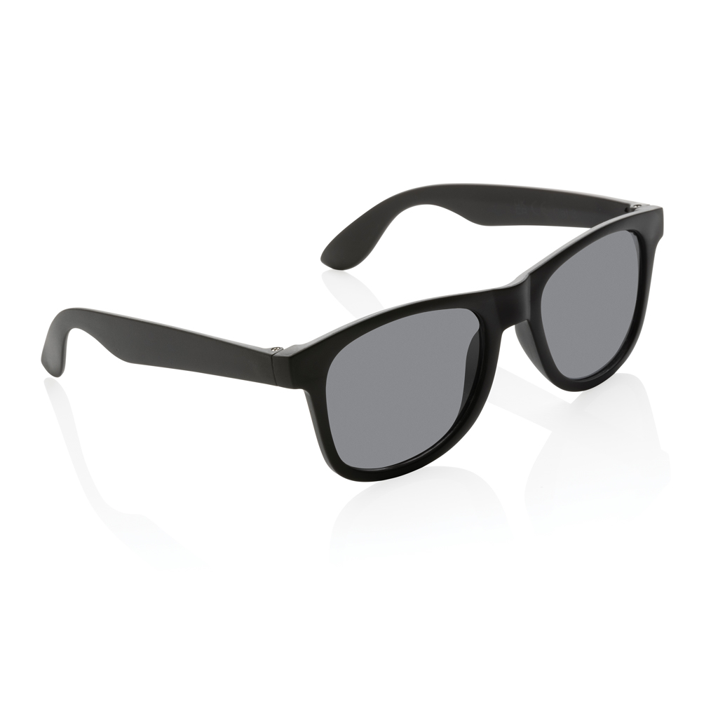 Occhiali da sole personalizzati in plastica riciclata nero Occhiali da sole personalizzati in plastica riciclata nero