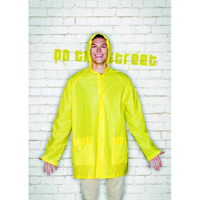Poncho impermeabile con logo-ambiant Poncho impermeabile con logo ambiant