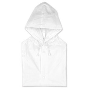Poncho impermeabile con logo bianco Poncho impermeabile con logo bianco