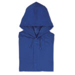 Poncho impermeabile con logo blu