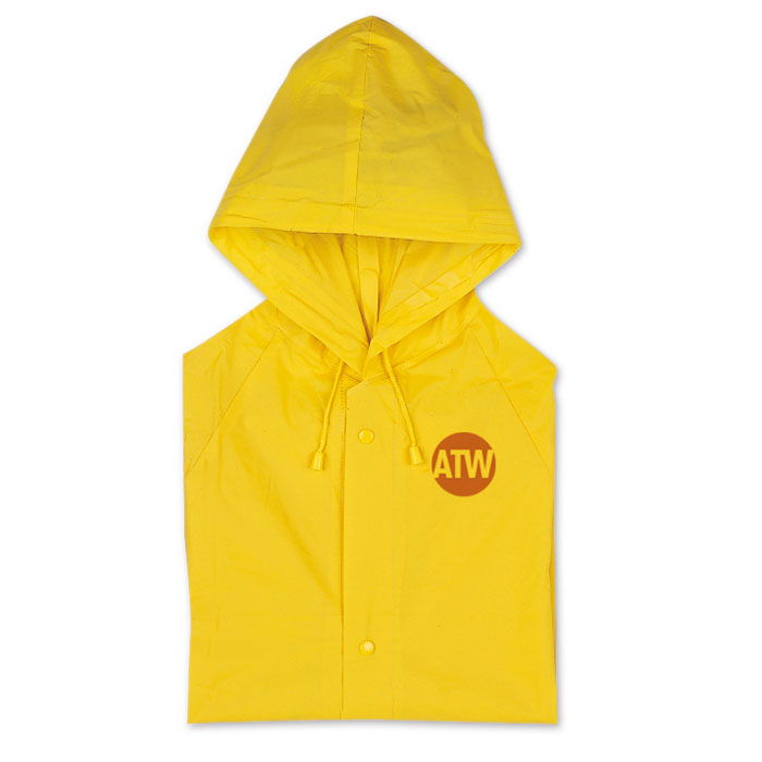 Poncho impermeabile con logo Poncho impermeabile con logo