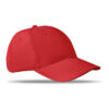 Cappellino 6 Pannelli Personalizzato rosso