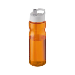 H2o arancione bianco Borraccia Sportiva con Cannuccia H2O Active® arancione bianco