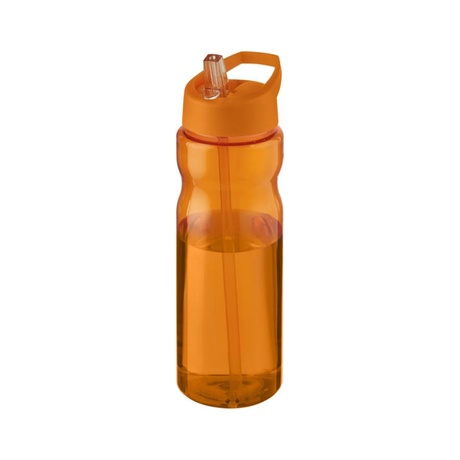 H2o arancione Borraccia Sportiva con Cannuccia H2O Active® arancione