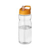Borraccia Sportiva con Cannuccia H2O Active® trasparente arancione
