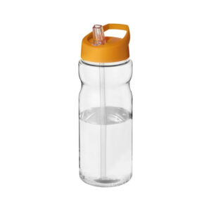 H2o trasparente arancione Borraccia Sportiva con Cannuccia H2O Active® trasparente arancione