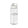 Borraccia Sportiva con Cannuccia H2O Active® trasparente bianco