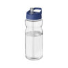 Borraccia Sportiva con Cannuccia H2O Active® trasparente blu