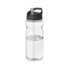 Borraccia Sportiva con Cannuccia H2O Active® trasparente nero
